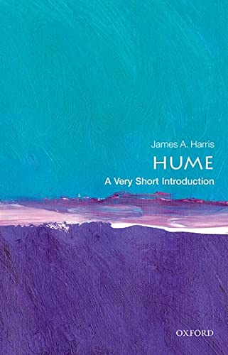 Book cover for "Hume" with abstract blue and purple paint strokes.