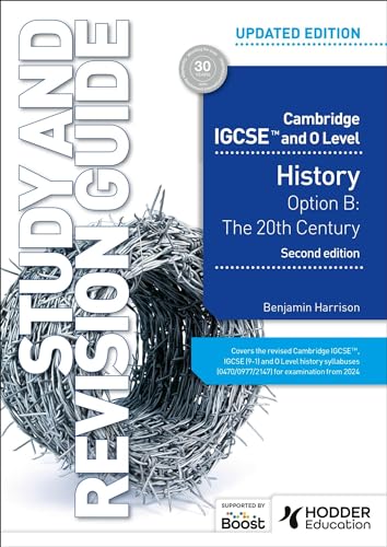 History study guide cover with barbed wire and blue text.
