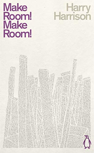 Book cover: "Make Room! Make Room!" by Harry Harrison, with city skyline.