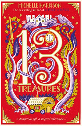 Book cover featuring a large, ornate number 13 with magical objects.