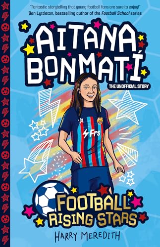 Book cover featuring footballer Aitana Bonmati in a Barcelona jersey.