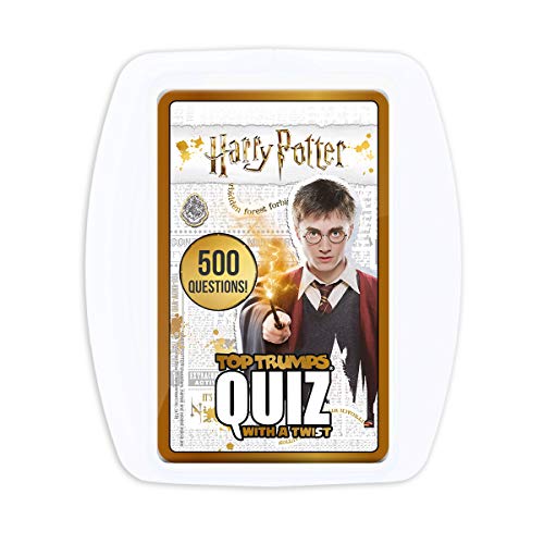 Harry Potter Top Trumps Quiz Game box featuring Harry with a wand.