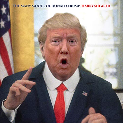 CD cover featuring a surprised-looking Donald Trump with an American flag.