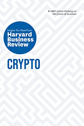 Book cover with “Crypto” title and Harvard Business Review logo, white background.