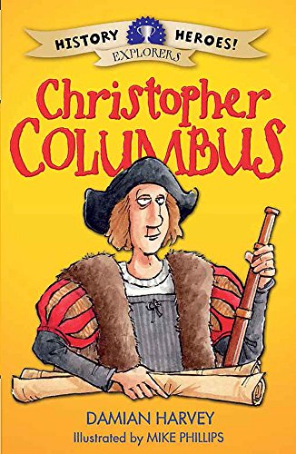Book cover featuring a cartoon illustration of Christopher Columbus.