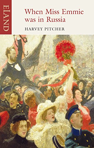 Book cover: "When Miss Emmie was in Russia" with a crowd scene.