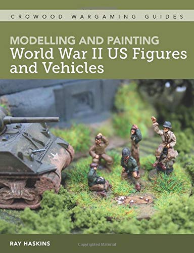 Book cover showing painted miniature US soldiers and a tank on a grassy base.