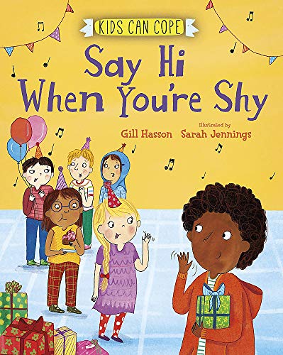 Book cover depicting children at a party, one child appears shy.