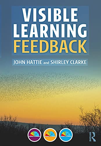 Book cover: "Visible Learning: Feedback" with a flock of birds.