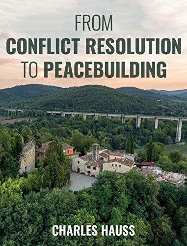 Book cover with title, author, and landscape image of buildings and hills.