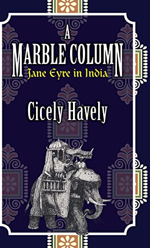 Book cover: “A Marble Column” with an elephant and palanquin illustration.