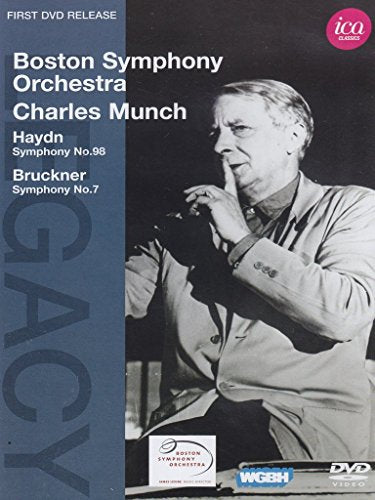 DVD cover featuring conductor Charles Munch and text: Haydn/Bruckner Symphony.