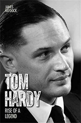 Black and white portrait of Tom Hardy, book cover titled "Tom Hardy.