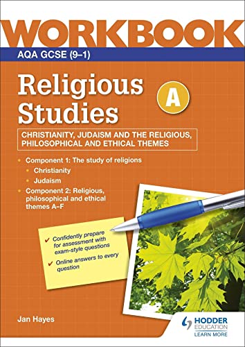 Religious Studies workbook cover with pen and maple leaves image.