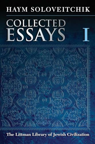Book cover: "Collected Essays : Volume I" by Haym Soloveitchik, blue design.