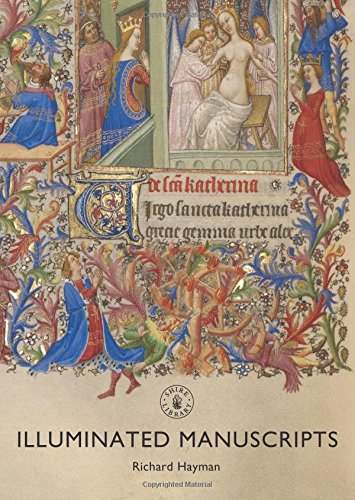 Book cover featuring detailed medieval illuminated manuscript art.