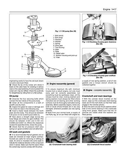 Technical diagram of a Fiat Panda engine valve and oil pump parts.