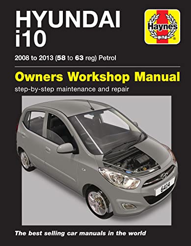 Hyundai i10 petrol car owners workshop manual, Haynes publication.