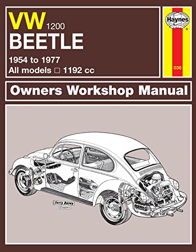 VW Beetle 1200 owners workshop manual with cutaway car illustration.