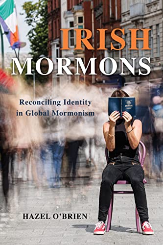 Book cover featuring a person holding a book in front of a blurred street.