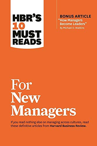 Orange book cover with white text: "HBR’s 10 Must Reads for New Managers".