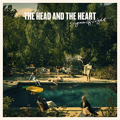 Album cover: people relaxing poolside under trees, titled "Signs of Light".