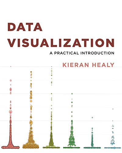Book cover: "Data Visualization" with colorful dot plot illustration.