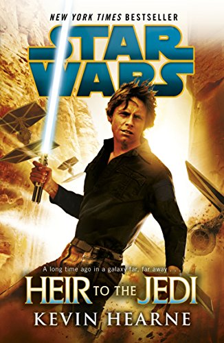 Book cover: Luke Skywalker with lightsaber, “Star Wars: Heir to the Jedi.”