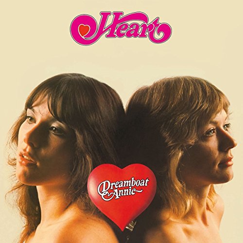 Album cover for Heart’s “Dreamboat Annie” featuring two women and a heart.