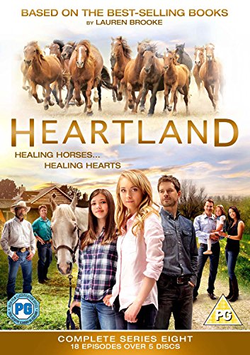 Heartland" DVD cover featuring horses, cast members, and a rural landscape.