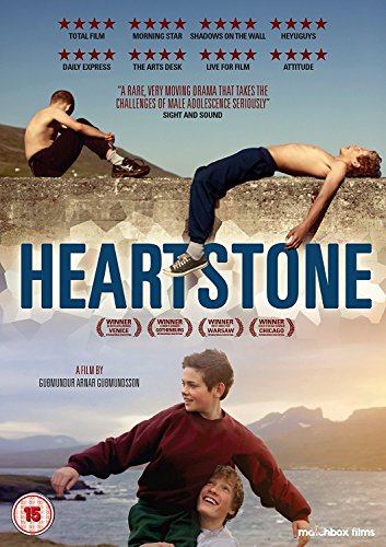 DVD cover for “Heartstone” featuring two young boys and a landscape.