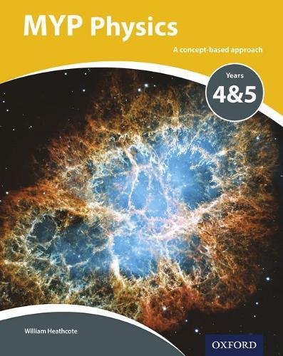 Textbook cover for MYP Physics, featuring a supernova image and Oxford logo.