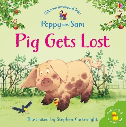 Cover of "Pig Gets Lost" children’s book featuring a muddy pig.