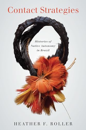 Book cover: “Contact Strategies” with a feathered headdress image.