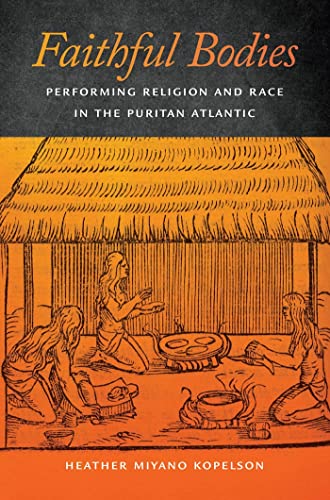 Book cover: “Faithful Bodies” with illustration of colonial-era figures.