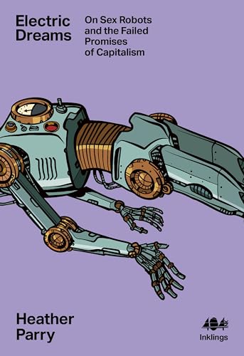 Book cover: illustrated robot on lilac background, title "Electric Dreams.