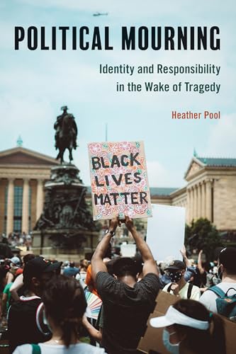 Book cover with protest image, text reading "Political Mourning" and "Black Lives Matter.