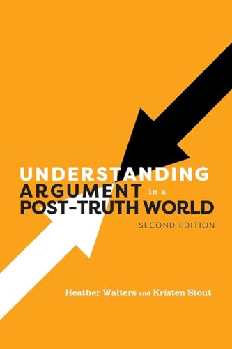 Book cover: orange background with black and white arrow graphic, text title.