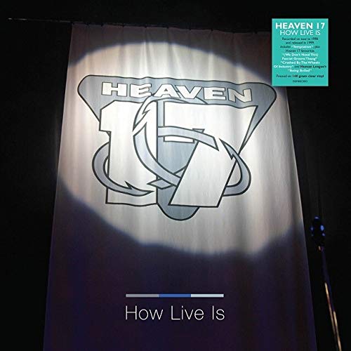Heaven 17 album cover, "How Live Is", with band logo and text.
