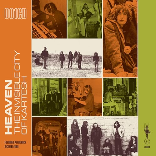 CD cover for “Heaven - The Invisible City Of Kartesh” with band photos.