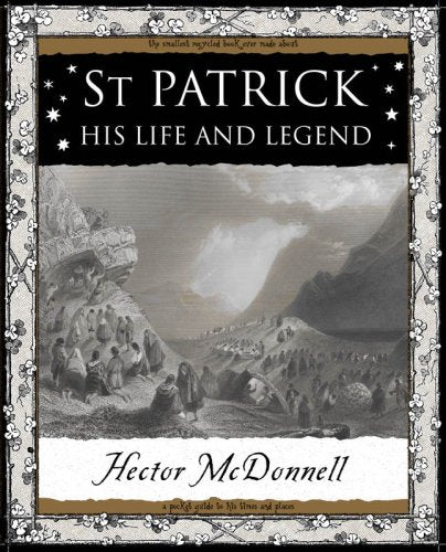 Book cover: “St Patrick: His Life and Legend” with a historical scene.