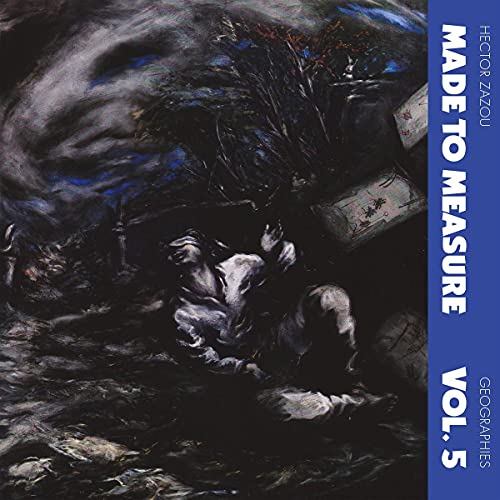 "CD cover with dark, abstract artwork and blue banner with white text."