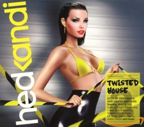 CD cover: woman in yellow top, “Hed Kandi Twisted House” text.