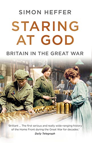 Book cover: "Staring at God" depicts women working in a munitions factory.