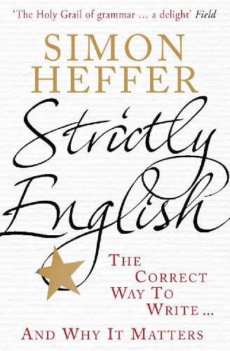 Book cover: "Strictly English" by Simon Heffer, with star graphic.
