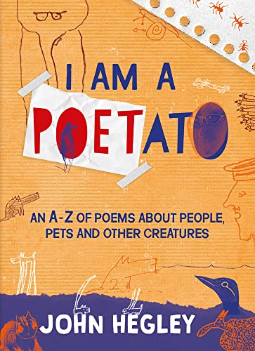 Book cover with illustrated potato, text, and animal drawings.