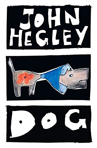 Book cover with black and white illustration of a dog.