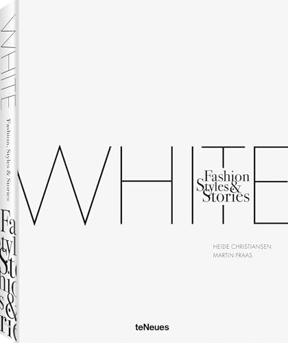 White book cover with stylized "WHITE" text and fashion-related titles.