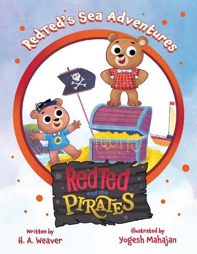Book cover: two cartoon bears with pirate treasure and a ship.