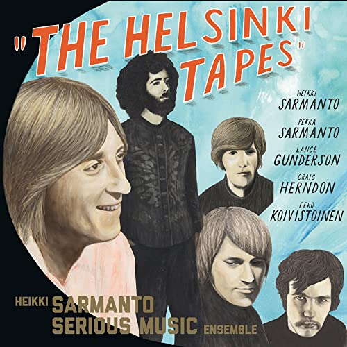 CD cover: portrait of Heikki Sarmanto and ensemble members, 1971-1972.